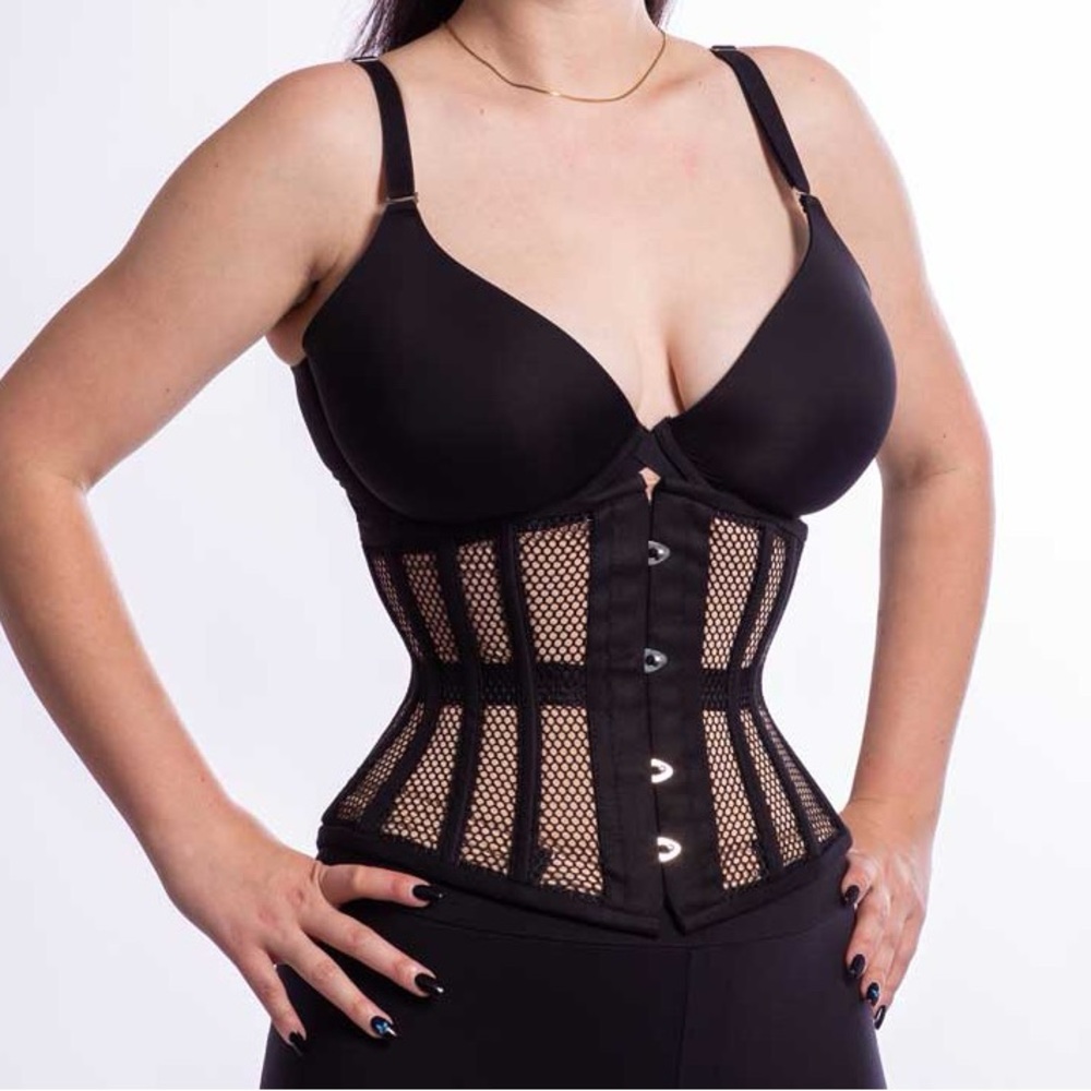 Goth/Alternative Mesh Romantic Curve Standard Underbust Corset Waspie : CS-411
